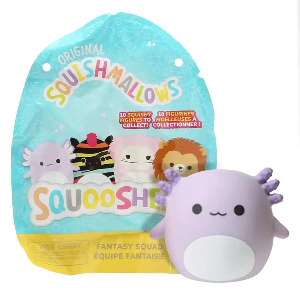 Squishmallows Squooshems Fantasy Squad 2.5" Mini Blind Bag Gel Soft Toy, Mystery Bags Collectible Figurine with Toy Unboxing Surprise Set, Soft Toys