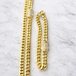 Unisex Cuban Link Set – 20” Necklace + 9” Bracelet