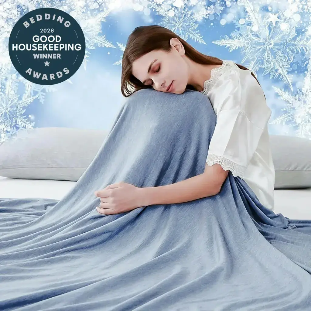 Elegear Arc-Chill 3.0 Dual-Sided Cooling Blanket for Hot Sleepers, Body Heat-Absorbing, Lightweight, Breathable, Soft, Machine Washable, OEKO-TEX Certified Queen/King SIze Bedding Throw Gift All season balnkets