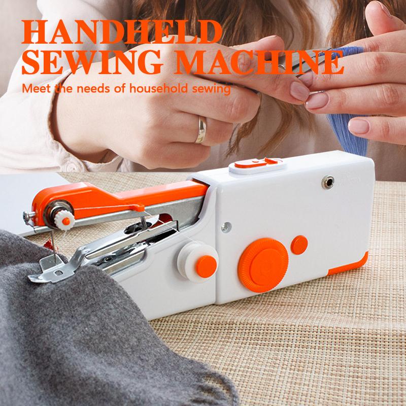 Mini Handheld Sewing Machine with Storage Bag Tool Kit (Battery Not Included), DIY Sewing Machine for Beginners and Home Travel, Portable Electric Sewing Machine, Emergency Sewing Kit, Easy to Operate, Quick Stitching Sewing Machine Kit