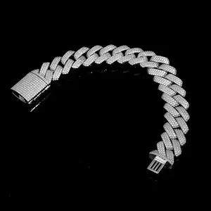 9074 Ice Cold Chain Full Control Bracelet with Rhinestones for Men and Women Stainless Steel Wrist Elegant Minimalist Bangle Complimentary shipping