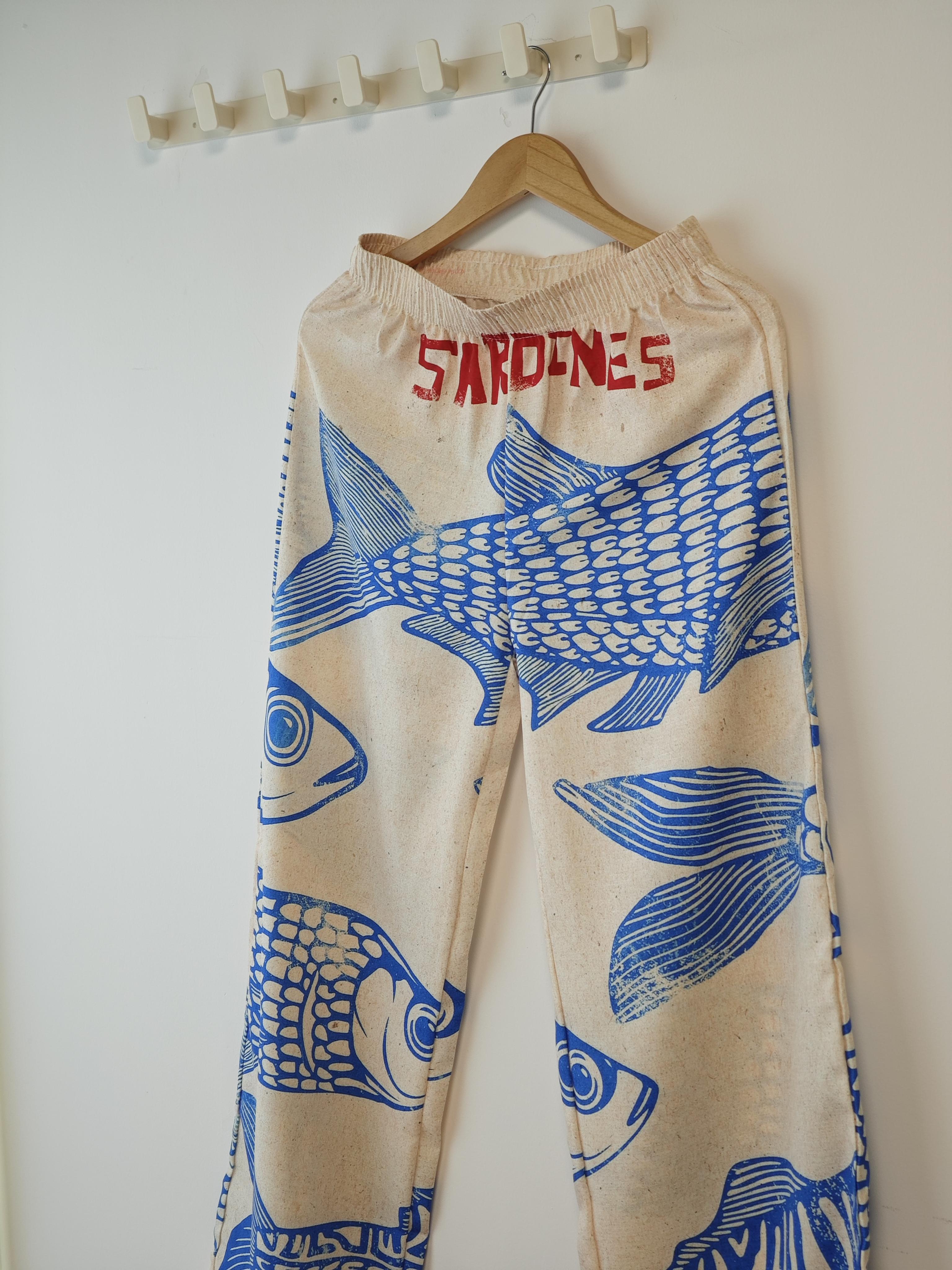 Women's Retro Nautical-Style Sardine Print Wide-Leg Pants with Contrasting Painted Loose and Comfortable, They Exude a Literary and Vacation Vibe, Easily Creating a Casual Summer Look beach vibe pants #Spring Bottom Girls pants Women's Retro Nautical-Style Sardine Print Wide-Leg Pants with Contrasting Painted Loose and Comfortable, They Exude a Literary and Vacation Vibe, Easily Creating a Casual Summer Look beach vibe pants #Spring Bottom Girls pants