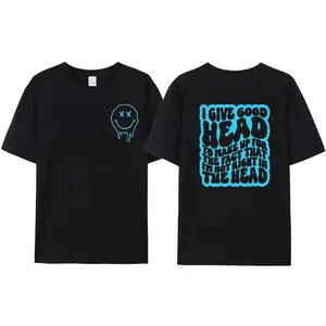 funny shirt not right in the head humor retro wavy lettering sarcasm short sleeve  Casual Top Cute T-Shirt Comfortable graphic