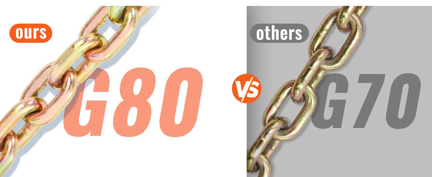 VEVOR V-Chain Bridle,  9620 lbs Working Load Limit, 5/16'' x 3' G80 Tow Chain with RTJ Cluster Hooks, DOT Certified, Galvanized Coating Manganese Steel & D-Shackle, for Lifting & Moving Activities VEVOR Super Brand Day