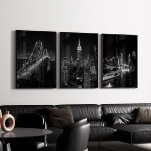 Black & White Luxury Fashion Poster Unframed , Set of 3 Luxury Fashion Poster Unframed , Luxury Fashion Poster Unframed , Designer Wall Art, Luxury Art for Room, Gift for