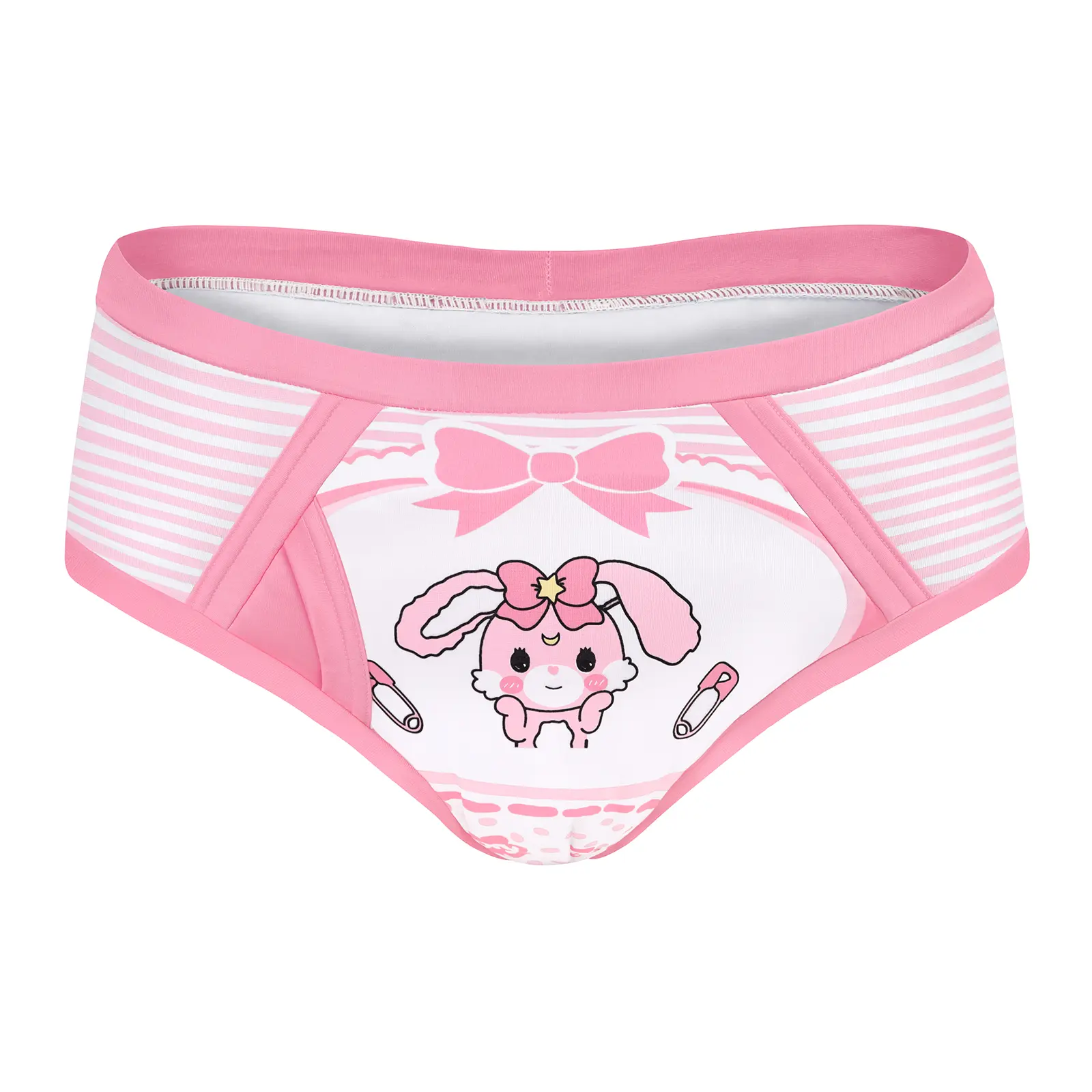 LITTLEFORBIG Women's Baby Usagi Training Briefs - Waterproof Reusable High Waist Polyester Panties, Comfortable Practical Everyday Washable Adult Knickers, Soft Comfy Knicker, Spandex, Training Pants, Waterproof Ease, Silky, Solid, Waterproof Reuse