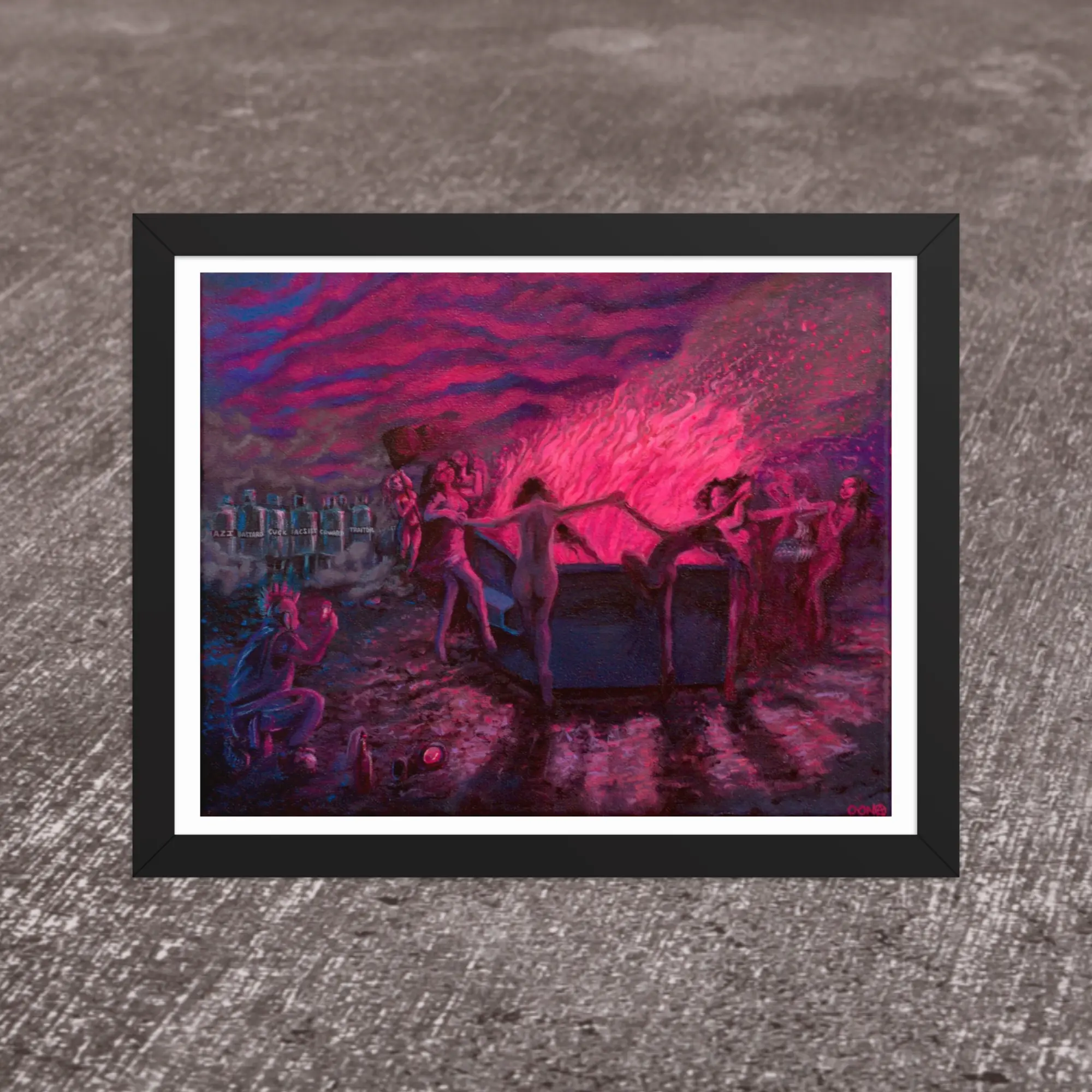 Nymphs - enhanced matte paper - Framed Nymphs - enhanced matte paper - Framed