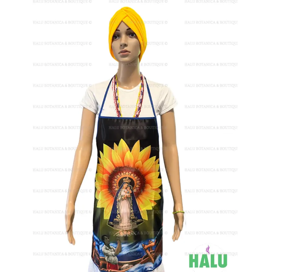 Set Delantal y Turbante Caridad del Cobre/Set Apron and Hat Santeria