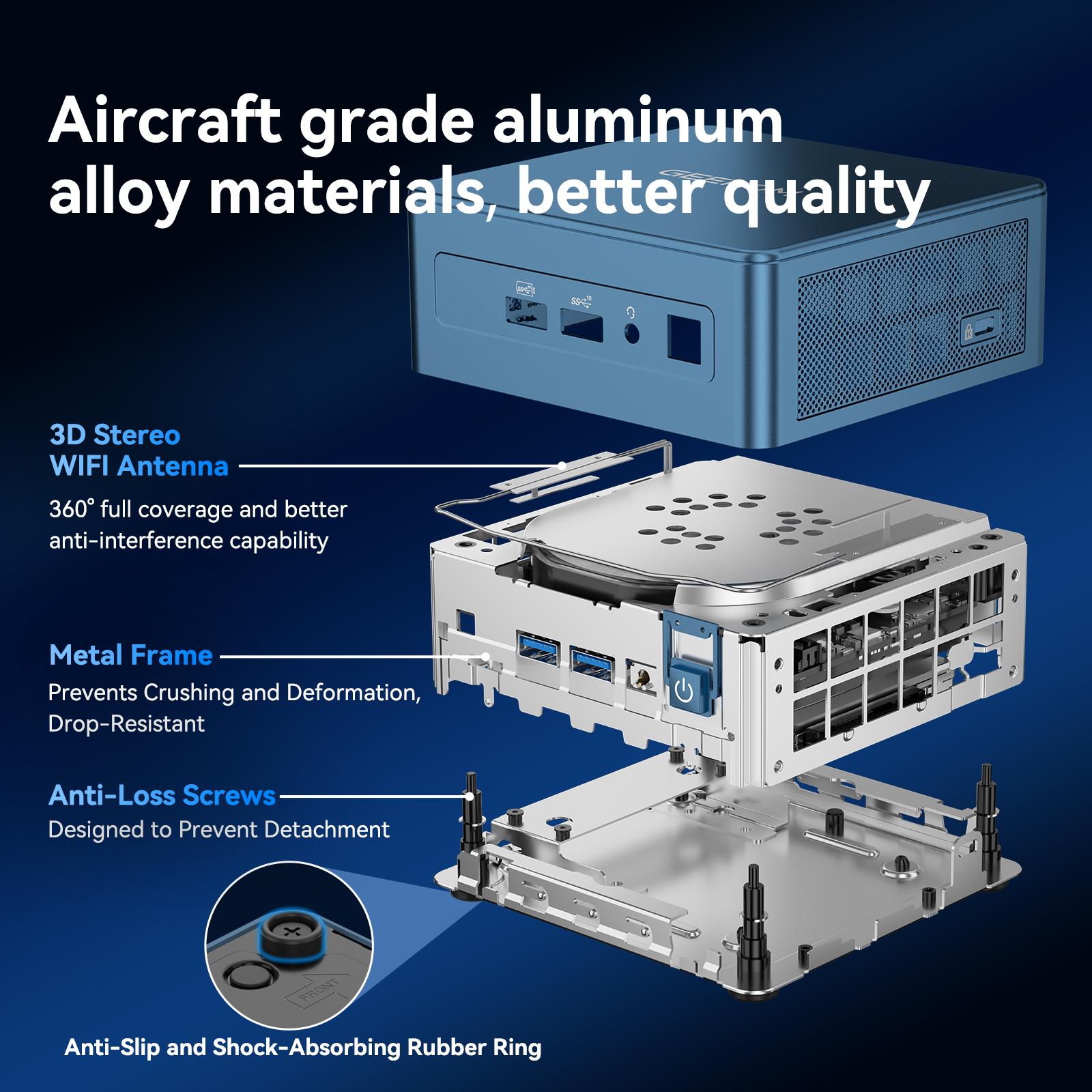 GEEKOM [2025 Upgraded Cooling IT13 Blue Mini PC Windows 11 Pro, with Intel i9-13900HK(14C/20T, Up to 5.4GHz) 16GB DDR4 & 1TB NVMe SSD(Expandable) 6×USB/Quad Display/8K Iris Xe Graphics/WiFi 6E/BT5.2 GEEKOM [2025 Upgraded Cooling IT13 Blue Mini PC Windows 11 Pro, with Intel i9-13900HK(14C/20T, Up to 5.4GHz) 16GB DDR4 & 1TB NVMe SSD(Expandable) 6×USB/Quad Display/8K Iris Xe Graphics/WiFi 6E/BT5.2