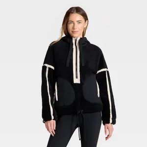 Women's Contrast High Pile 1/2 Zip Jacket - JoyLab