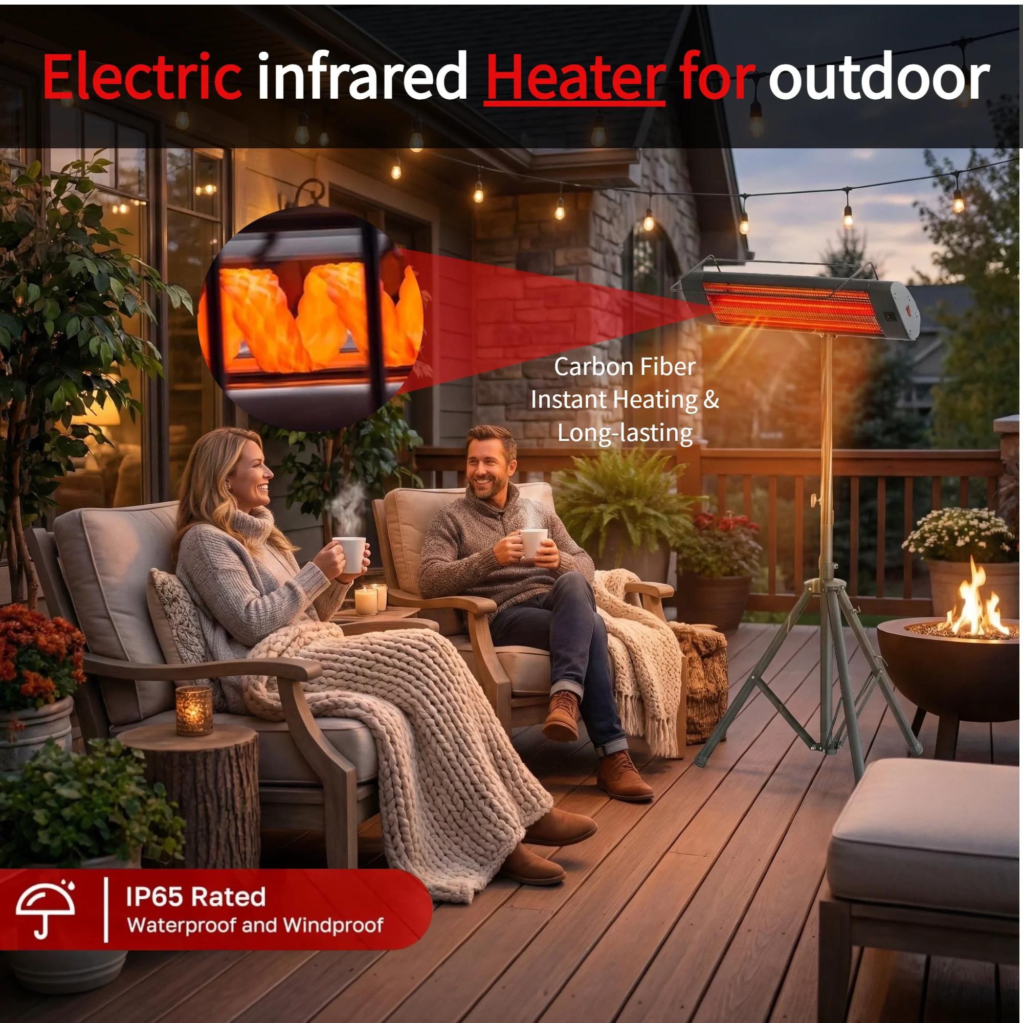 1500W Infrared Heater,3-in-1 Wall,Ceiling,Tripod,Indoor & Outdoor Use,IP65 Waterproof 1500W Infrared Heater,3-in-1 Wall,Ceiling,Tripod,Indoor & Outdoor Use,IP65 Waterproof