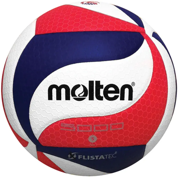 Molten V5M5000-3USA Official USA Indoor Volleyball - FLISTATEC Flight Stability Technology, Microfiber Composite Cover, Nylon Wound, Official Size & Weight, Indoor Play, Official Ball