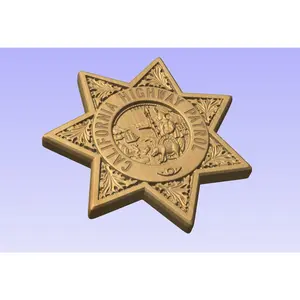 California Highway Patrol Badge CHP CHiP's- Personalized Badge 3D V Carved Wood Sign