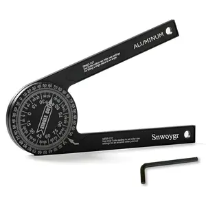 7 Inch Aluminum Miter Saw Protractor, Upgraded High-Precision Angle Measuring Tool, Includes Adjustment Wrench, Ideal for Carpenters, Plumbers, Construction Workers, and Home DIY Enthusiasts