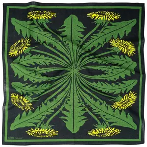 Lion's Tooth -  Book Inspired 24" Cotton Bandana | Heading | Floral Hair Scarf | Floral Tapestry | Mask | Booklover Gift | Neckerchief | Choker