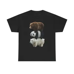Realistic We Bears Animal T Shirt Made of 100 Cotton
