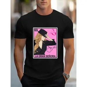 Ms Jenny Rivera grand prize Cotton T-shirt with colorful Mexican motifs