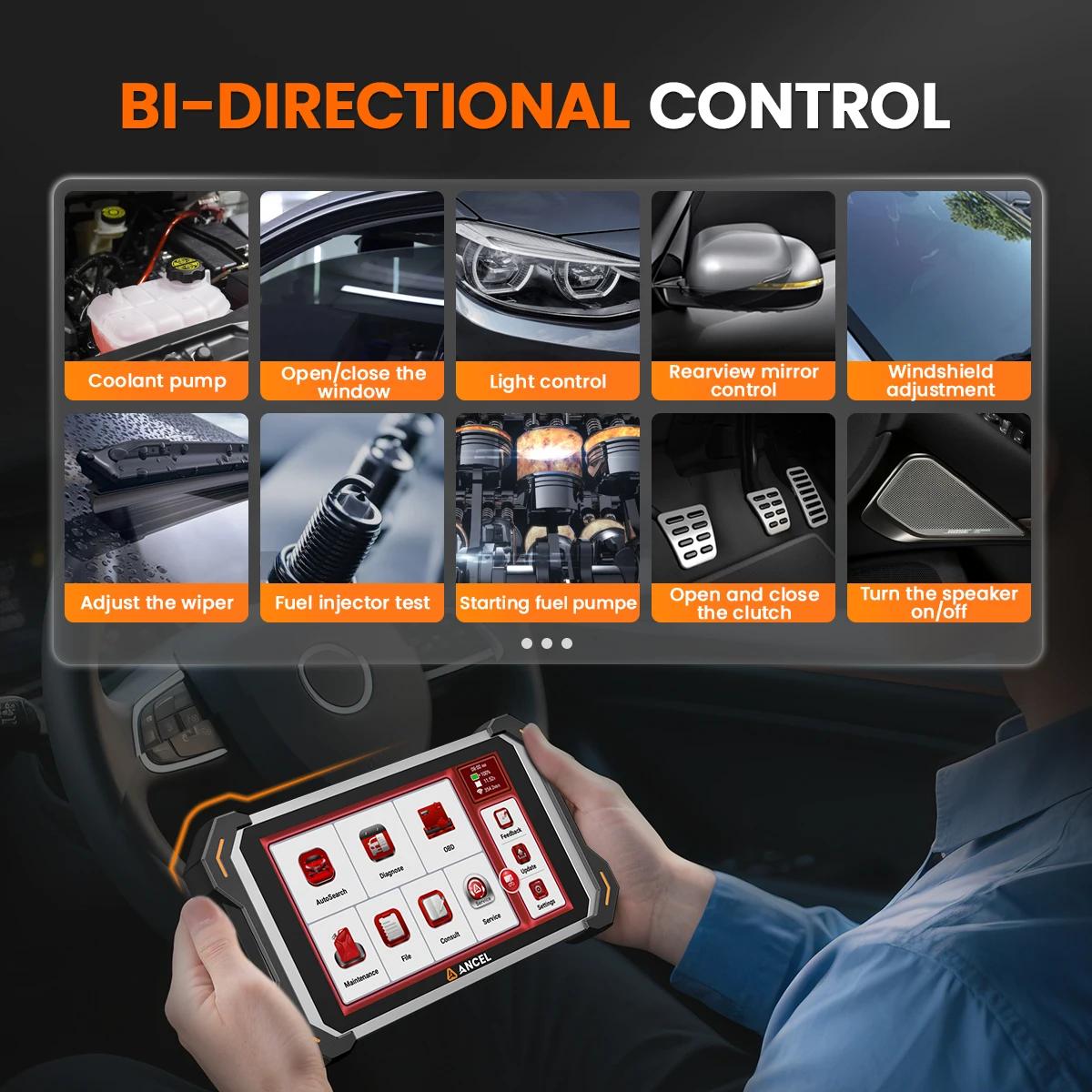 ANCEL DS600BT OBD2 Scanner Full System Diagnostic Tool CANFD/DOIP Bi-Directional ECU Coding 34 Reset Lifetime Free Update Fit for Chevrolet, Ford, BMW E/F/G Chassis, Jaguar, Land Rover ANCEL DS600BT OBD2 Scanner Full System Diagnostic Tool CANFD/DOIP Bi-Directional ECU Coding 34 Reset Lifetime Free Update Fit for Chevrolet, Ford, BMW E/F/G Chassis, Jaguar, Land Rover