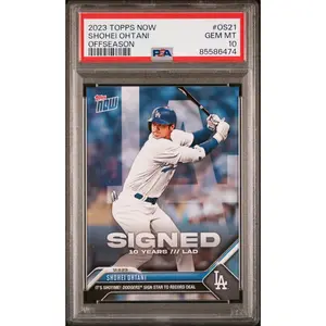 Shohei Ohtani 2023 Topps Now Offseason Baseball Card #OS21 Graded PSA 10