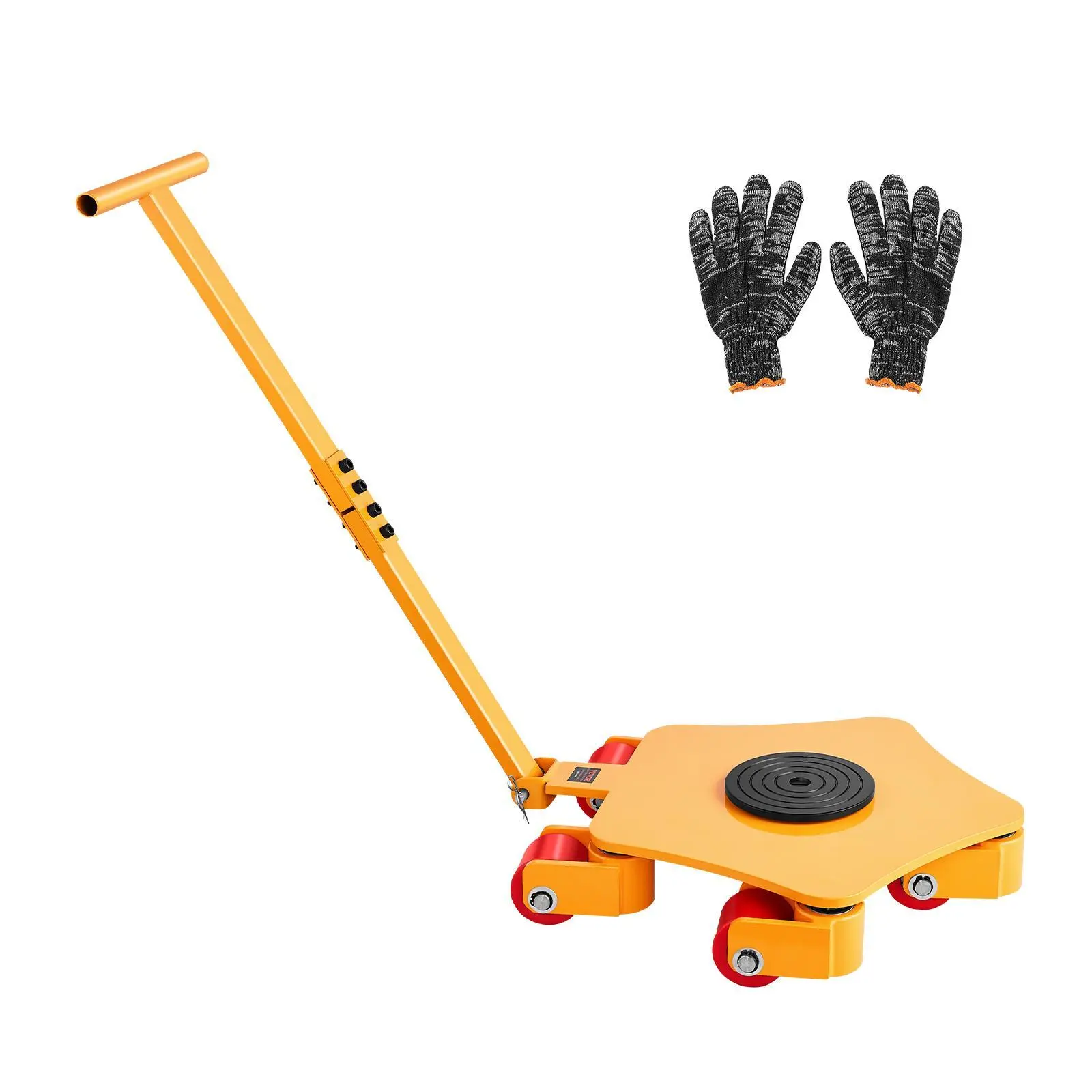 【SummerFinds】VEVOR Machine Skate,  , 8800 lbs Machinery Moving Skate, Machinery Mover Skate with 360° Rotation Cap and PU Swivel Rollers, Heavy Duty Industrial Machinery Mover with Handle for Warehouse, Workshop