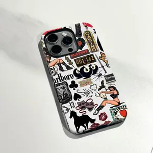 Retro European/American Pool Girl Phone Case for iPhone 17 Pro Max — New Dual‑Lens Film Design, Trendy, Shockproof, Unisex Couples’ Style