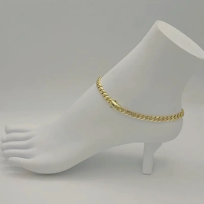 Rodriguezjewelry # 3656 Anklet (10inches)(6mm)