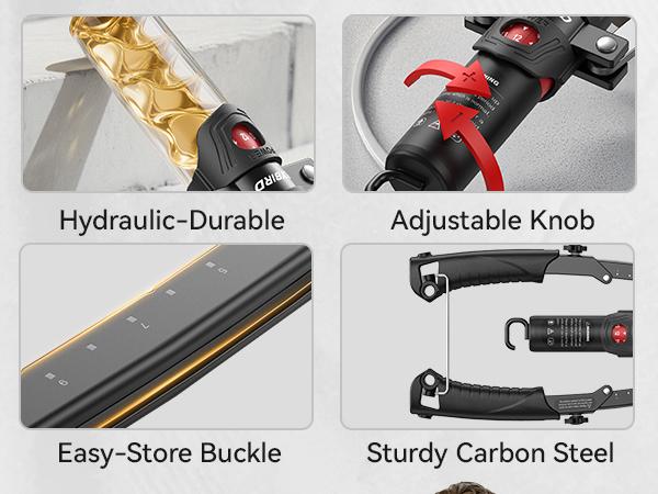 Arm Twister with  Trainer 15-Level Hydraulic Power Chest Press Machine 22-440lb for Upper Body Portable Resistance Home Fitness Equipment Outdoorfun Strength Training Accessory