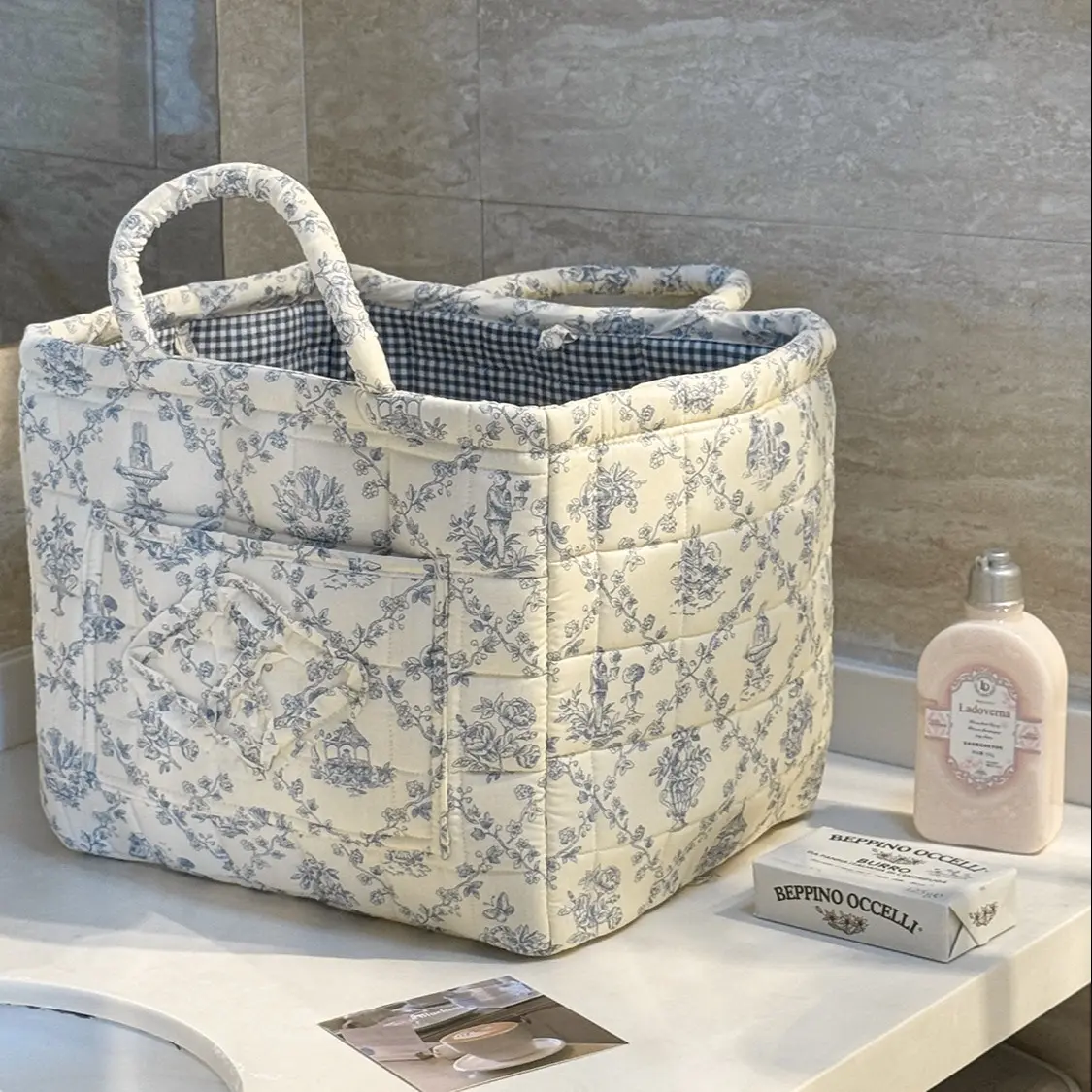 Fresh Fabric Storage Bag, Household Fabric Storage, Reusable Storage Bags, Single Pack Organizer Pouch, Durable Material, Ideal for Home Organization & Daily Use, Space Saver Bags