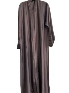 light brown Abaya Button Up