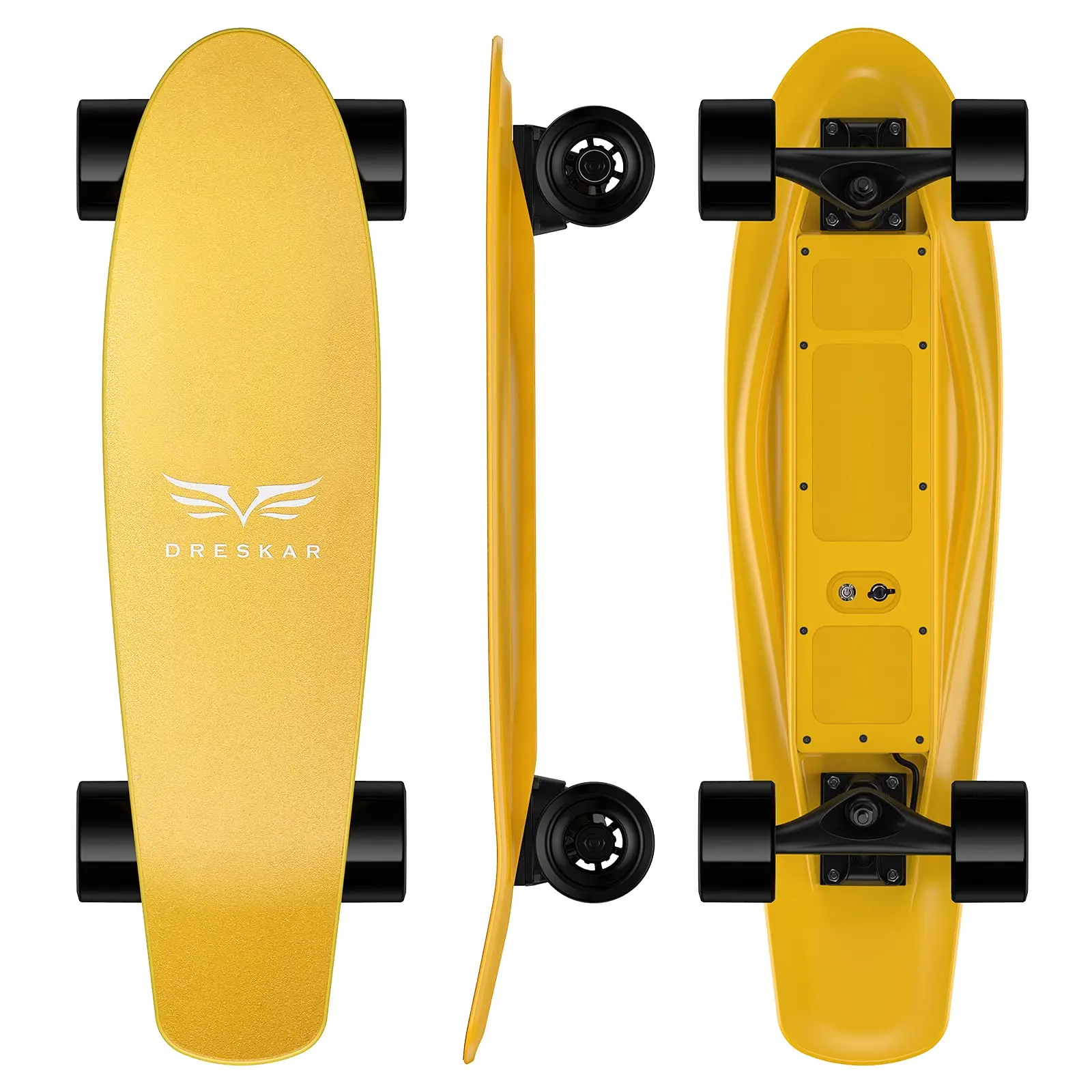 Windersekar FT003 Brushless Electric Skateboard with Remote - 22 mph Top Speed, 15.5-Mile Range, 4 Speed Modes, 350W Motor, 90mm PU Wheels, 36V 4.0Ah Battery, #ElectricSkateboard #GiftForTeens #HighPerformanceMotor #StreetSport Griptape