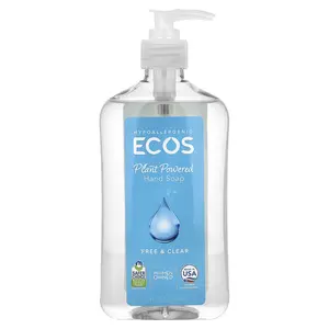 Earth Friendly Products Ecos®, Plant Powered Hand Soap, Free & Clear, 17 fl oz (503 ml)