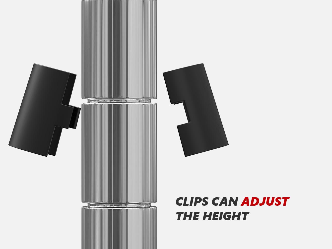 Raybee Furniture 5-Tier Wire Shelving - Heavy Duty Metal Shelves for Loads up to 1200LBS, Adjustable Garage & Pantry Storage