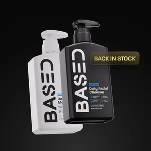 BASED Daily Skincare Duo | Purifying Face Wash + Restoring Moisturizer | Built For All Skin Types | 100% Non-Toxic, Healthy Ingredients | Hormone Safe - ZERO Endocrine Disruptors