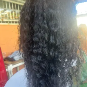 Front lace wigs curly 26” inches bob glueless wig