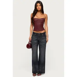 Magda Acid Wash Low Rise Baggy Jeans