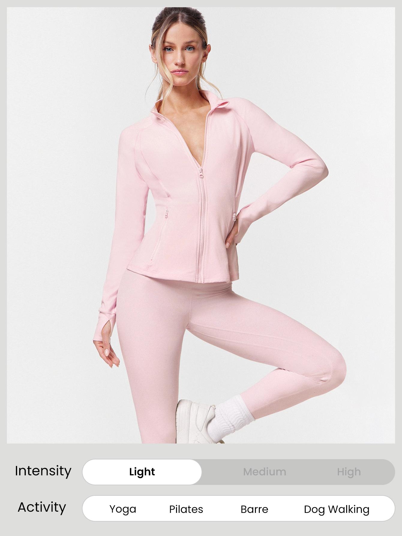 GLOWMODE 2PCS Slim-It BBL Jacket and 24" Crossover Yoga Leggings Daily Set TikTokShopBlackFriday