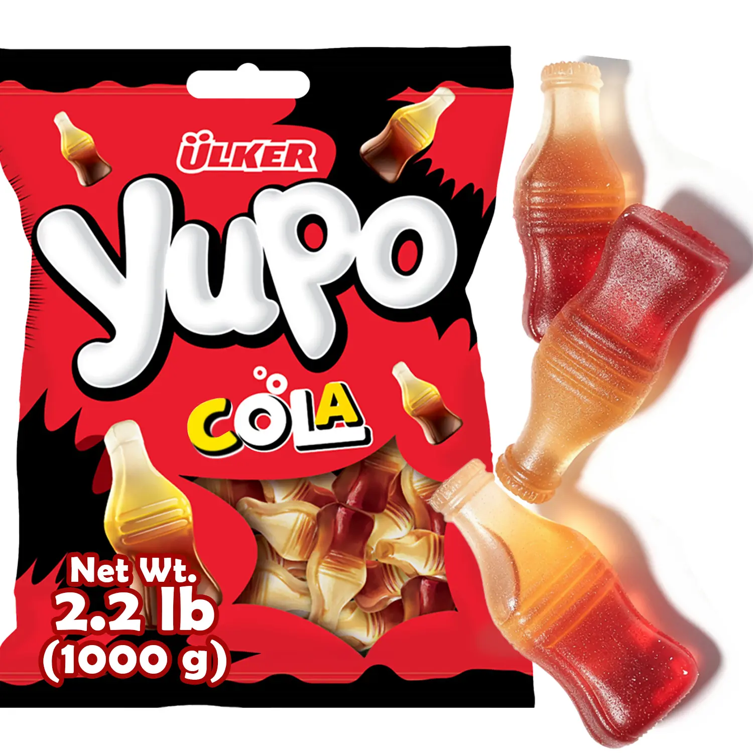 Cola Bottle Gummy Candy – 2.2 lb Bulk Bag | Soft &  Chewy Cola Flavor Gummy Bottles
