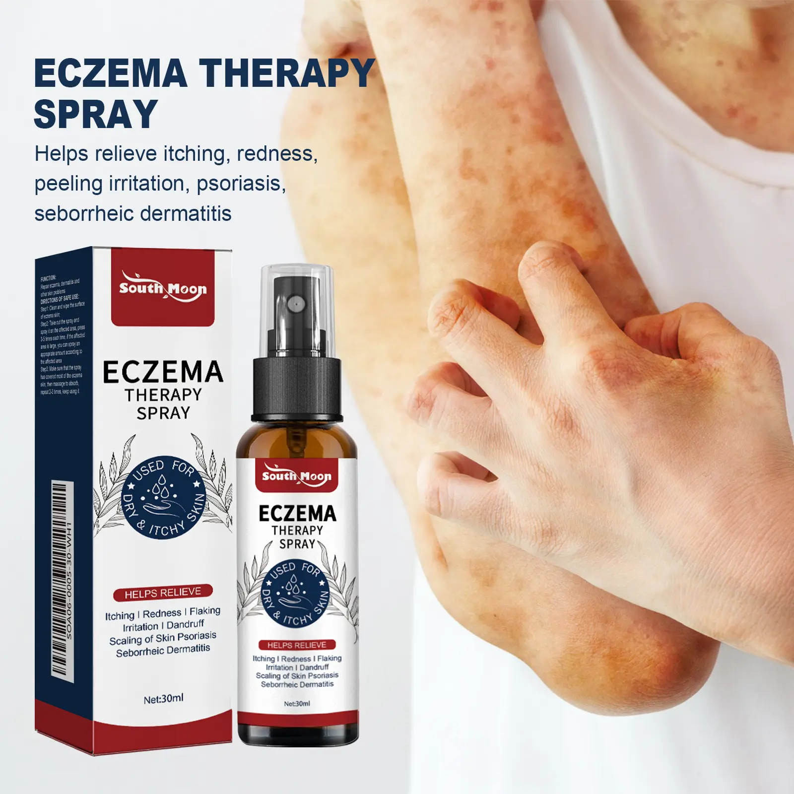 Hydrating Body and Hand Spray, a Lightweight Soothing Moisturizer for Dry Skin that Relieves Itch, Daily Use Body Care, Apply After Wash, Hydrate, Moisture, Redness, Body & Hands
