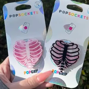 Heart Rib Cage PopSocket Witchy Acrylic Phone Grip