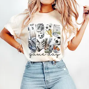 Soccer, Game Day Soccer Coquette, Soccer Bow, Soccer Mama, Soccer Mom Tshirt