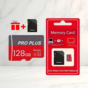 TF Card 128GB with Adapter, High Speed Memory Card, UHS-I C10 A1 Memory TF Card for Tablet/Mobile Phone/Camera/Car Audio/Game Console