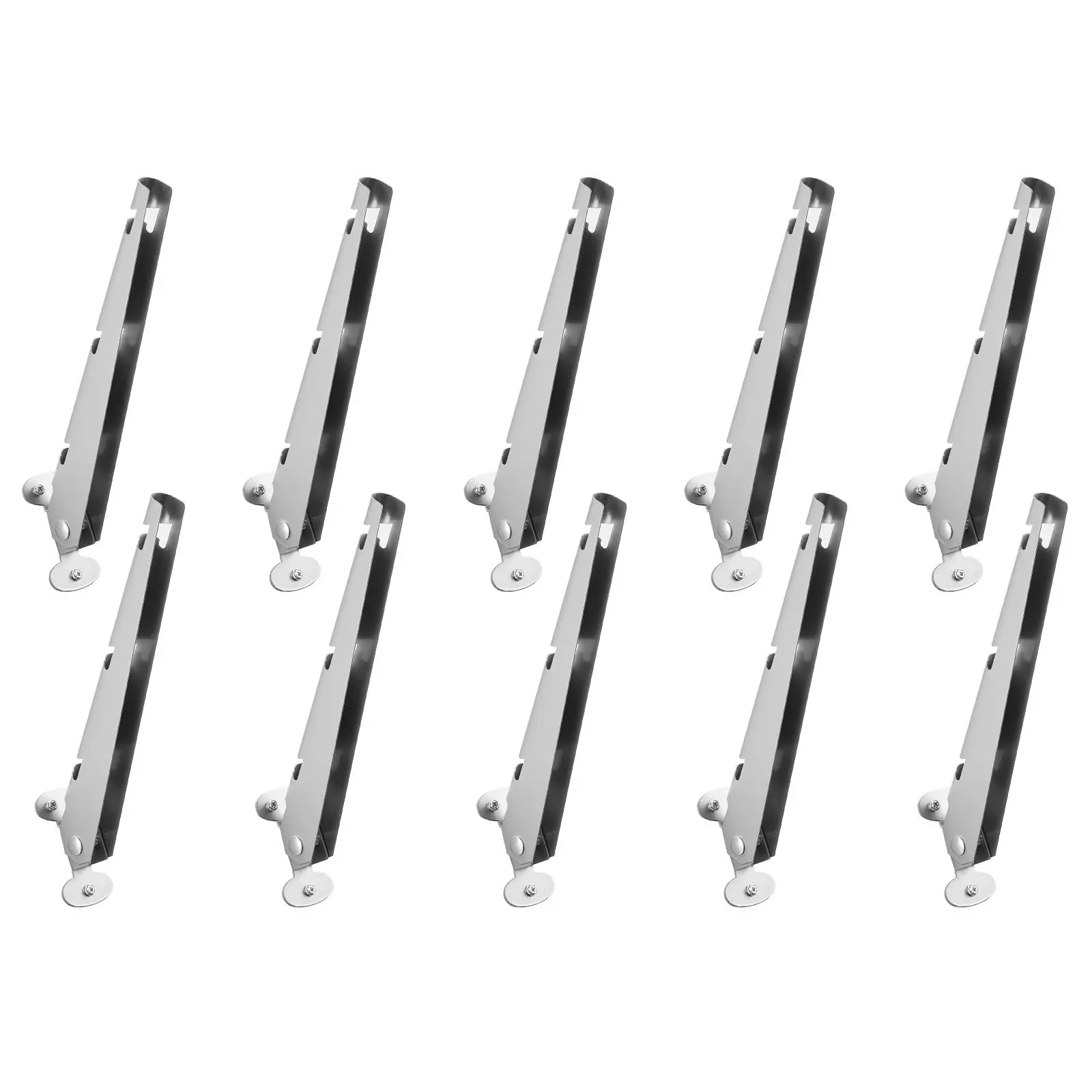 【SummerFinds】VEVOR Barbed Wire Arm, 10 Packs 12.2 in Fence Post Extender, Flat or Surface Mounted, Galvanized Steel Fence Height Extender, Protect Privacy and Prevent Pets Jumping Off, for Outdoor Wood Concrete Fences