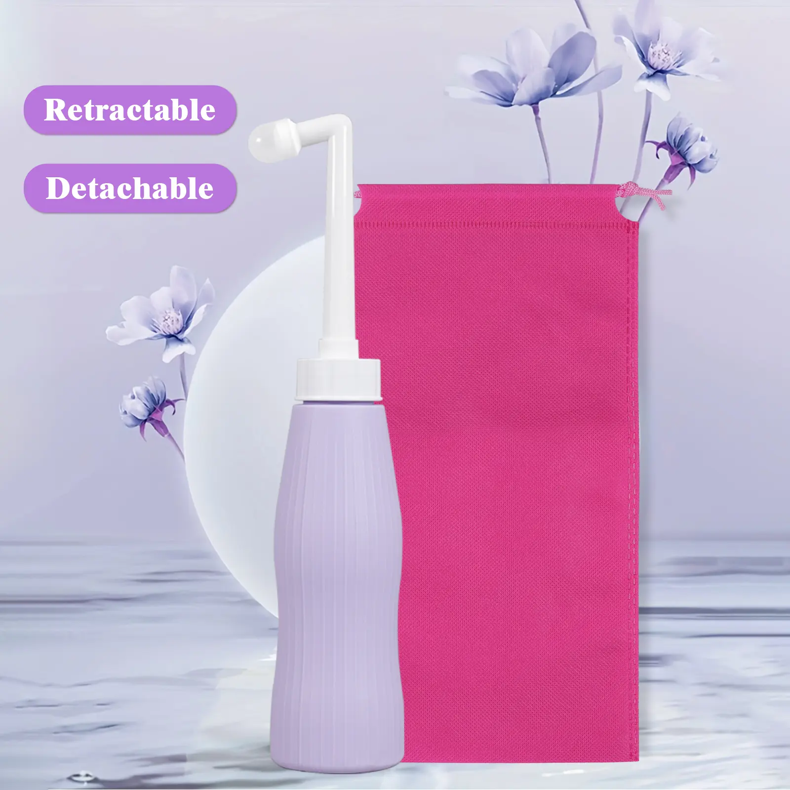 Upside Down Peri Bottle for Postpartum Care,Postpartum Portable Travel Bidet Leak-proof Perineal Rinse Spray Bottle,Postpartum Essentials Recovery and Cleansing After Birth, Portable Bidet Perineal Cleansing and Recovery for New Mom