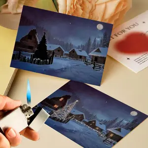 Heat Sensitive Color Changing Postcard