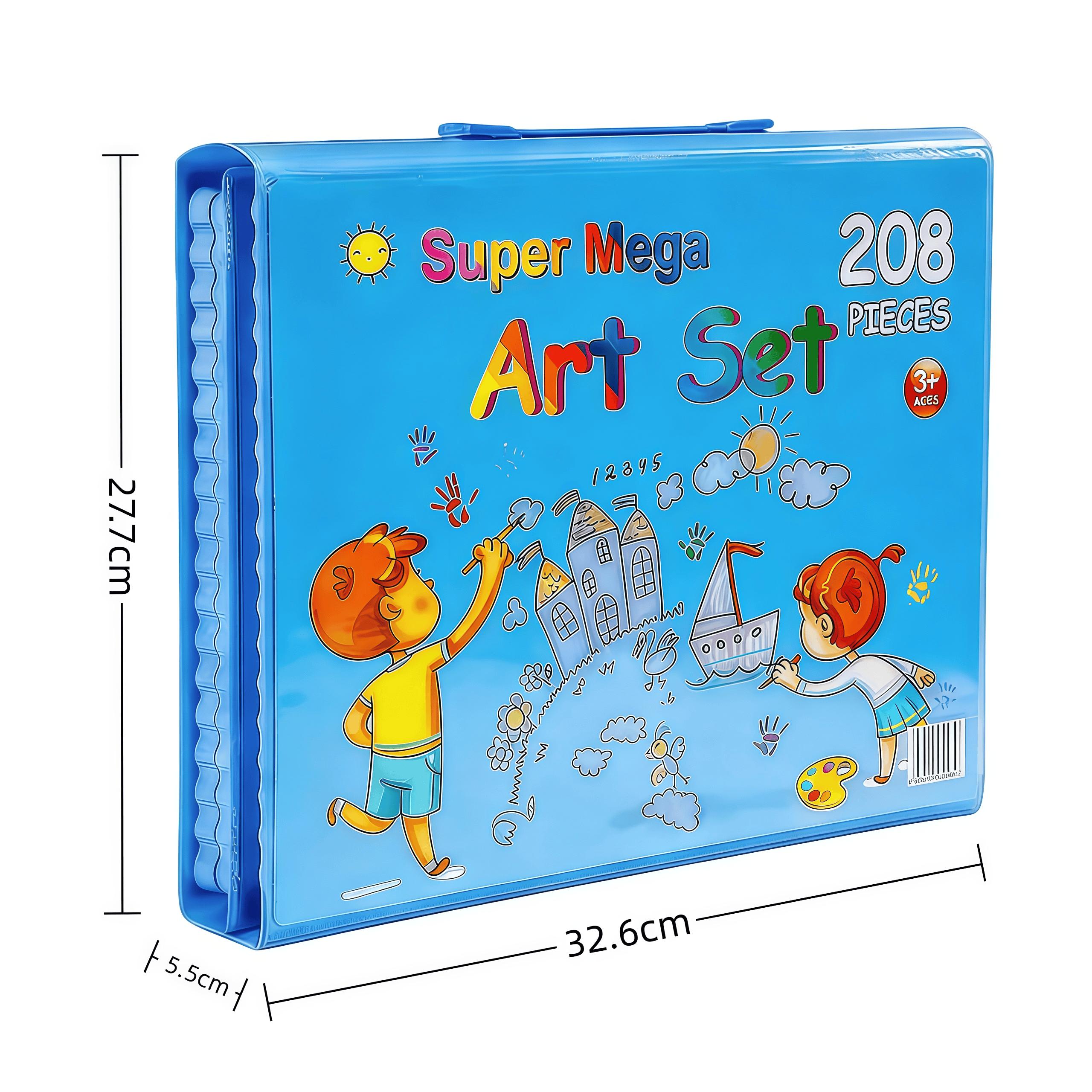 208pcs Super Large Art Set for Kids, Colorful Art Supplies, Coloring Supplies, Crayons, Colored Pencils, Markers, Perfect Gift for Children