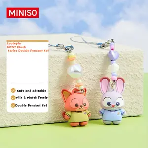 [BBF] Disney Zootopia Series Magnetic Buddy Plush Keychain Set Kit - Best Friend Pairs Judy&Nick / Clawhauser & Bellwether Cute Pendant Keychain Phone Chain Holiday Valentine's Gift for Girlfriends Lovers Students