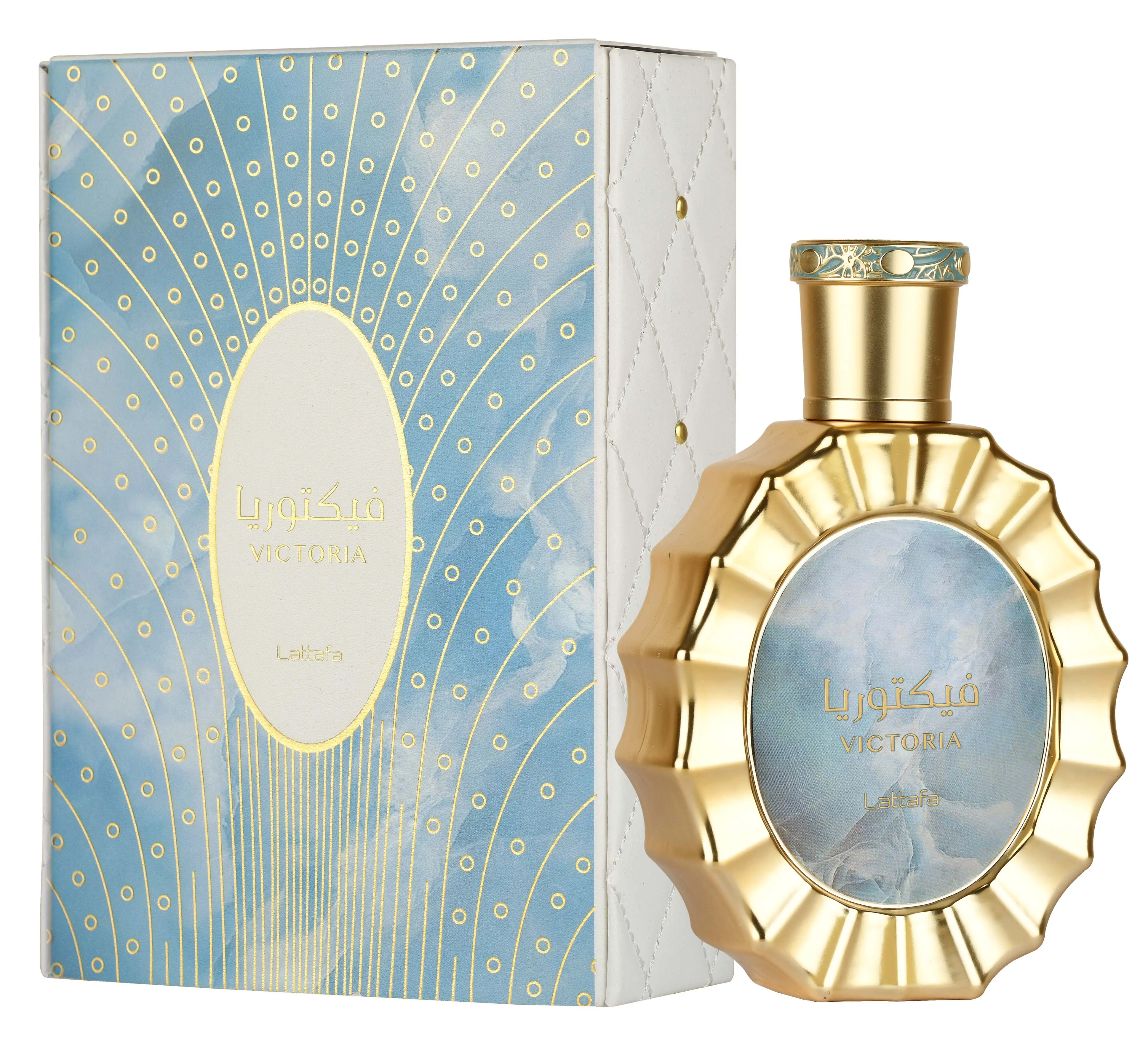 Lattafa Victoria Unisex Eau de Parfum Spray, 3.4 Ounce / 100 ml