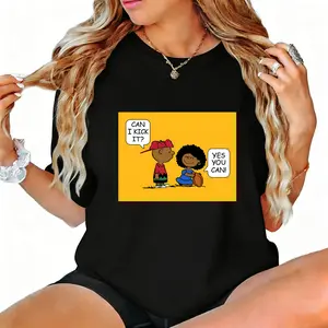 Vintage Graphic Tees: Classic Cartoon Witty Dialogue - Retro Vibes Trendy Casual Streetwear - Everyday Wear Playful Couples Gifts Urban Fashion Made In USA For Women For Men [180G 100% cotton, lightweight and breathable, soft and comfortable]