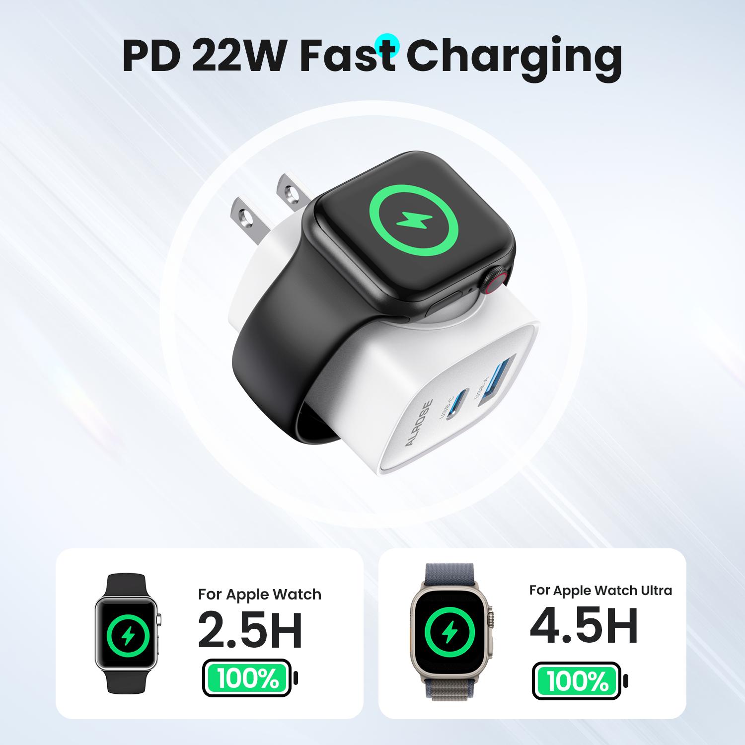 3-in-1 magnetic wireless cordless PD USB-C wall charger block 3-in-1 magnetic wireless cordless PD USB-C wall charger block