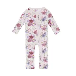 Kickee Pants Print Convertible Coverall, Shrinking Violet Dreamy Floral